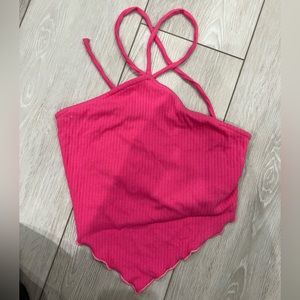 hot pink strapy top